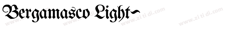 Bergamasco Light字体转换 Bergamasco Light字体转换